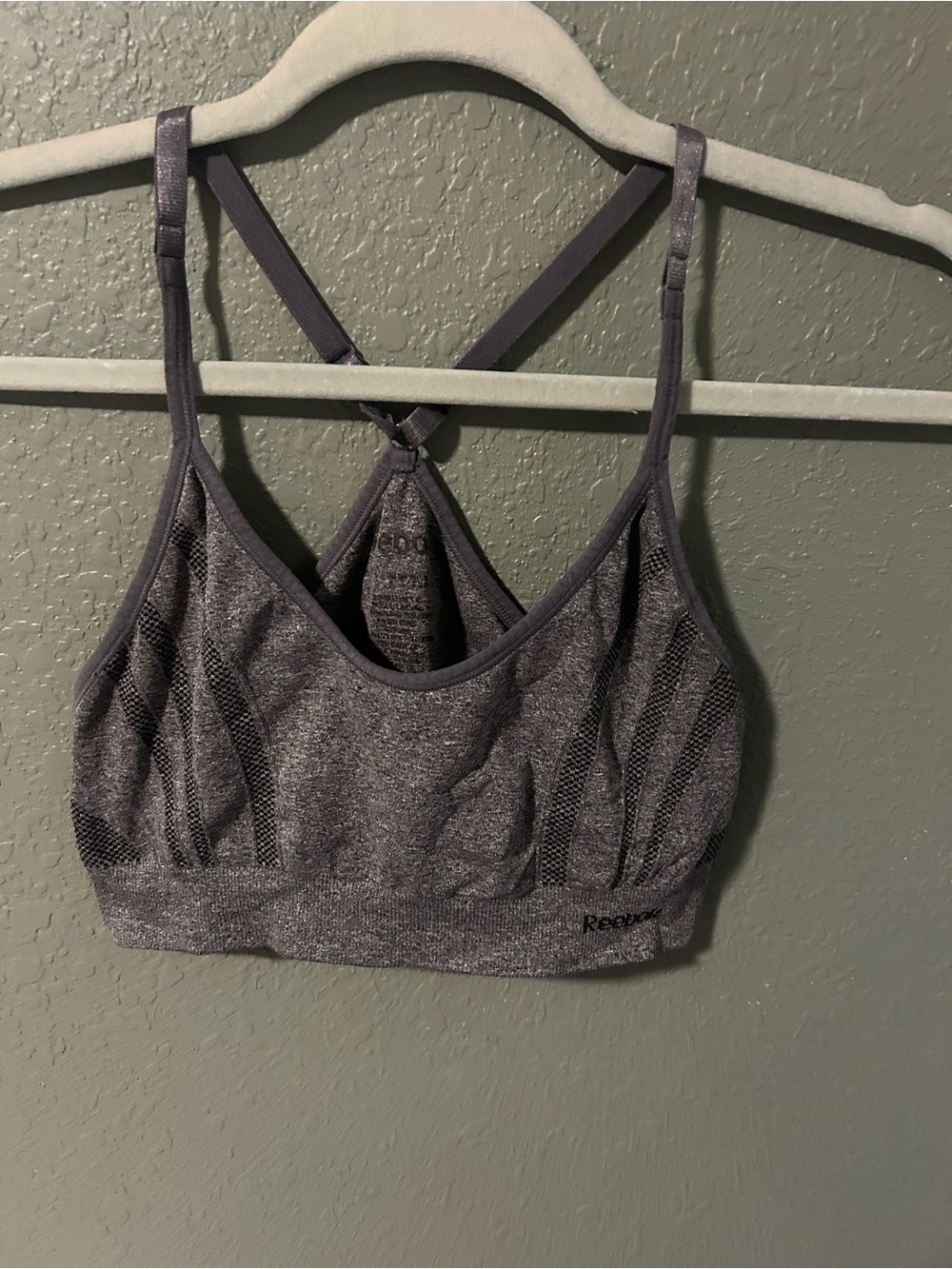 Reebok gray heather sports bra  #activewear #fitness